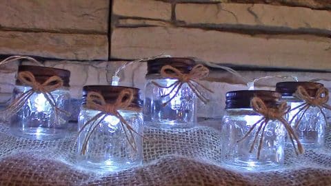 Repurpose Your Mason Jars Into String Lights For Less Than $5 | DIY Joy Projects and Crafts Ideas