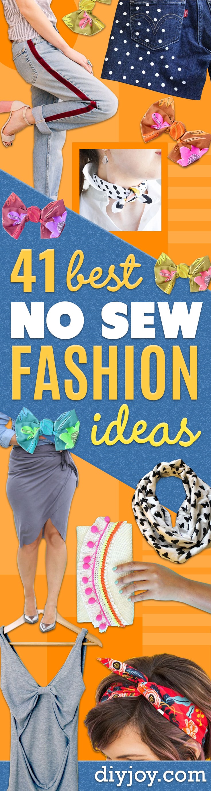 No Sew DIY Fashion Ideas - Easy No Sew Projects to Make for Clothes, Shirts, Jeans, Pants, Skirts, Kids Clothing No Sewing Project Ideas 