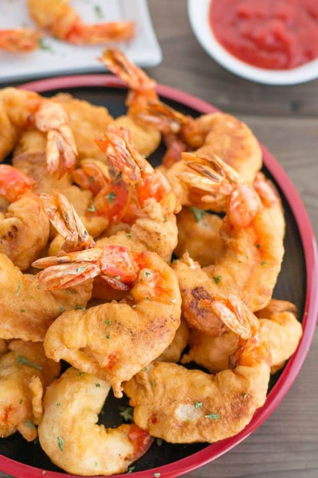 Shrimp Recipes - Camaron Rebosado - Healthy, Easy Recipe Ideas for Dinner Using Shrimp - Grilled, Creamy Baked Pasta, Fried, Spicy Asian Style, Mexican, Sauteed Garlic