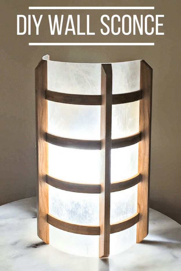 Japanese DIY Ideas and Crafts Inspired by Japan - DIY Wall Sconce - Boxes, Home Decorations, Room Decor, Fashion, Jewelry Tutorials, Wall Art and Gifts