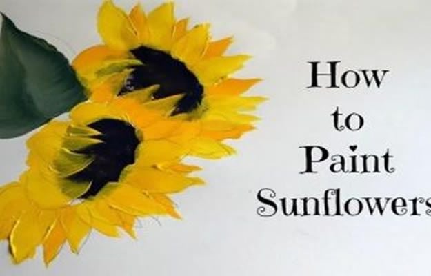 Easy Sunflower Painting Simple