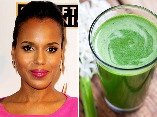 Celebrity Inspired Recipes - Kerry Washington’s Diet Smoothie - Healthy Dinners, Pies, Sweets and Desserts, Cooking for Families and Holidays - Crock Pot Treats