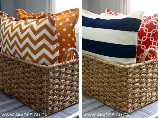 No Sew DIY Home Decor Ideas - No-Sew Floor Pillows - Easy No Sew Projects to Make for Bedroom,. Kitchen, Bath - Crafts to Make and Sell, Blankets, No Sewing Project Ideas #nosew #diydecor #diygifts #homedecor