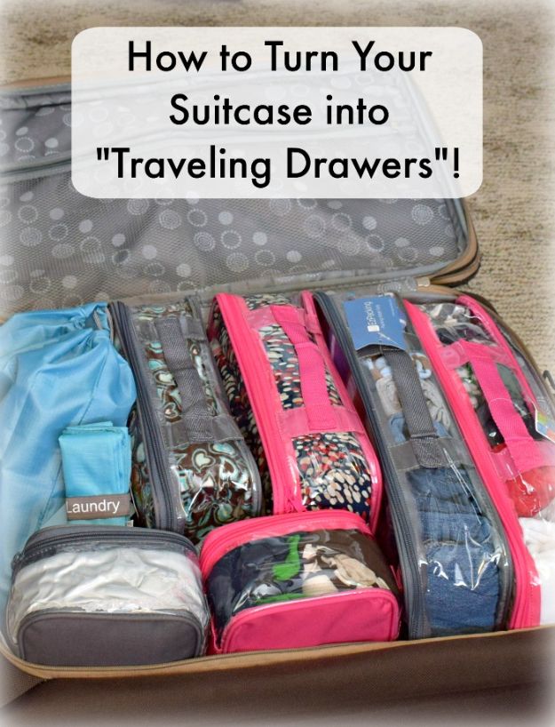 Packing Hacks for Travel - Packing an Organized Suitcase - How to Pack and Fold Clothes, Save Space in Suitcase - Tips and Tricks for Shoes, Makeup, Toiletries, Carry On Luggage for Trips