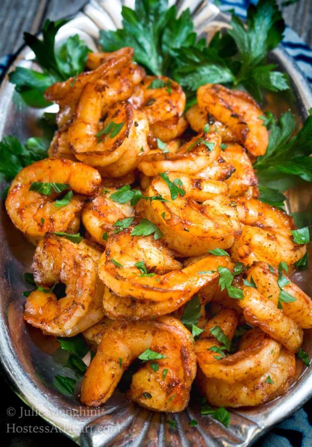 Shrimp Recipes - Sensational Blackened Shrimp - Healthy, Easy Recipe Ideas for Dinner Using Shrimp - Grilled, Creamy Baked Pasta, Fried, Spicy Asian Style, Mexican, Sauteed Garlic