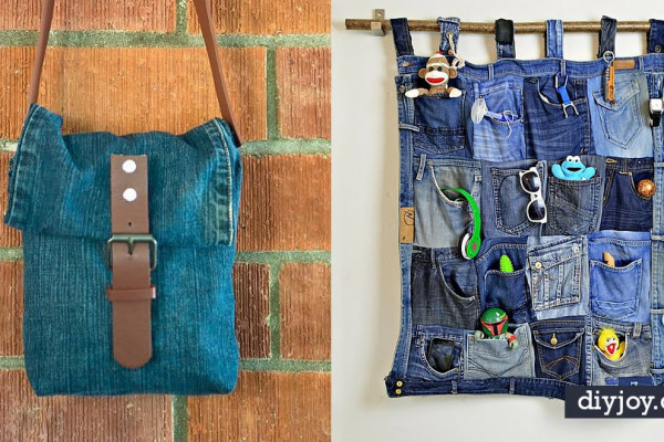 DIY Blue Jean Crafts Upcycles - Upcycled Jeans To Toy Storage - Ways to Make Old Denim Jeans Into DIY Home Decor, Handmade Gifts and Creative Fashion - Transform Old Blue Jeans into Pillows, Rugs, Kitchen and Living Room Decor, Easy Sewing Projects for Beginners