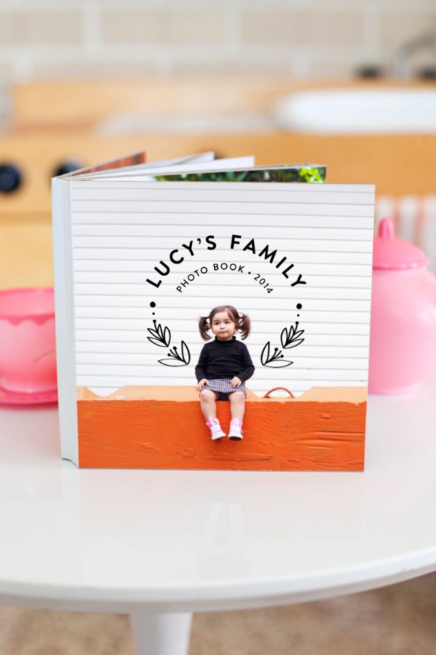 DIY Photo Albums - Family Photo Board Book - Easy DIY Christmas Gifts for Grandparents, Friends, Him or Her, Mom and Dad - Creative Ideas for Making Wall Art and Home Decor With Photos