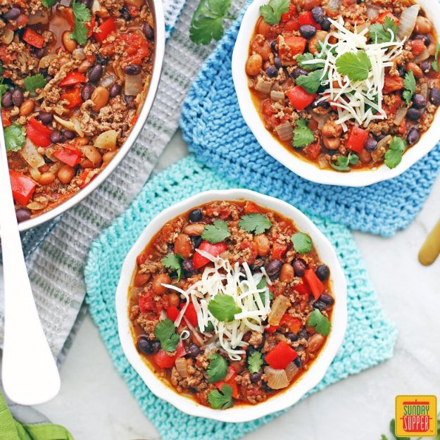 Best Recipes With Ground Beef - Ground Beef Chili - Easy Dinners and Ground Beef Recipe Ideas - Quick Lunch Salads, Casseroles, Tacos, One Skillet Meals - Healthy Crockpot Foods With Hamburger Meat - Mexican Casserole, Instant Pot Carne Molida, Low Carb and Keto Diet - Rice, Pasta, Potatoes and Crescent Rolls 