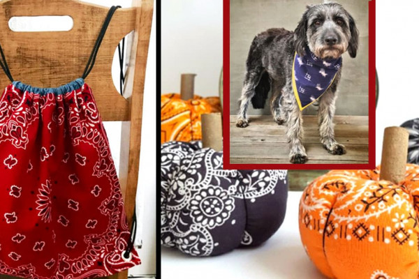 DIY Ideas With Bandanas - Bandana Crafts and Decor Projects Made With A Bandana - No Sew Ideas, Bags, Bracelets, Hats, Halter Tops, Blankets and Quilts, Headbands, Simple Craft Project Tutorials for Kids and Teens - Home Decoration and Country Themed Crafts To Make and Sell