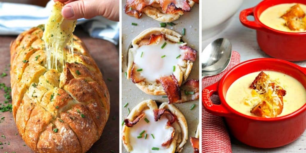 Cheese Recipes and Recipe Ideas With Cheese - Cheddar Mozzarella, Swiss and Cream Cheese Snacks,Soups, Desserts, Sandwiches and Dips