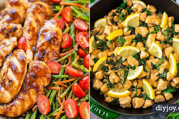 easy chicken recipe - healthy chicken recipes- Lunch and Dinner Ideas, Party Foods and Casseroles, Idea for the Grill and Salads- Chicken Breast, Baked, Roastedf and Grilled Chicken - Add Shrimp, Penne Pasta, Beef, Sausage - Glazed, Barbecue and Instant Pot,