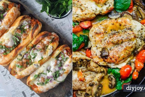 Best Italian Recipes - Authentic and Traditional italian dishes For Dinner, Appetizers, and Easy Lunch - Pasta with Chicken, Lasagna, Noodles With Cheese, Healthy Recipe Ideas - Party Trays and Food For A Crowd - Fettucini, Spaghetti, Alfredo Sauce, Meatballs, Grilled Steak and Fish, Soup, Seafood, Vegetarian and Crockpot Versions #italian #recipes