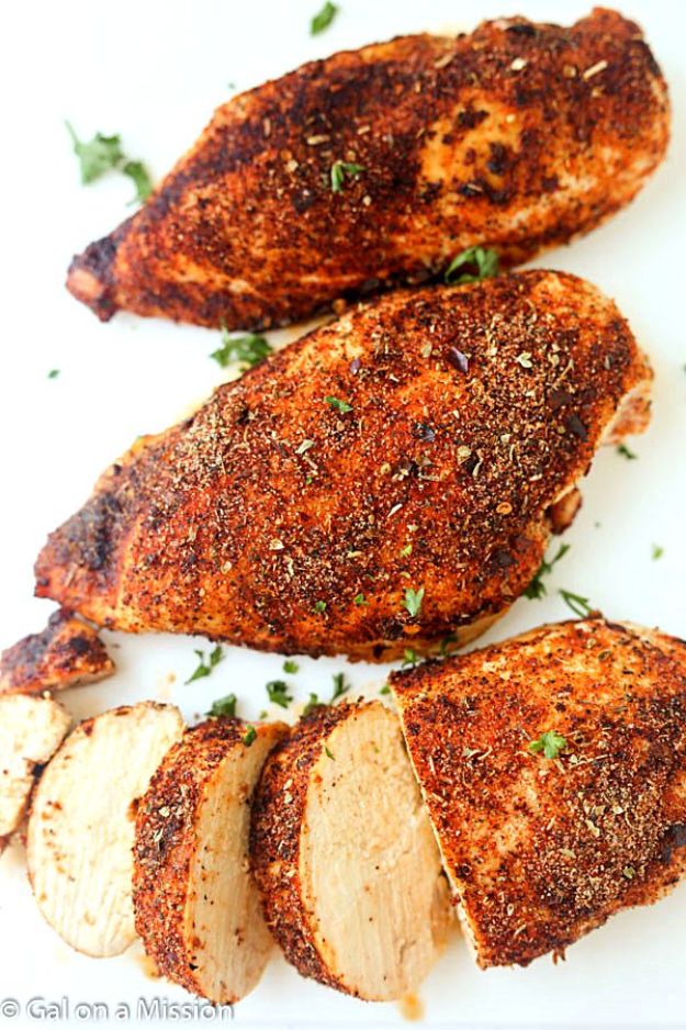 Easy Chicken Recipes Healthy - Baked Cajun Chicken Breasts - Quick Baked Chicken Recipe - Spicy Chicken Recipes for Dinner