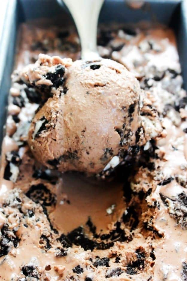 Homemade Ice Cream Recipes - Cookies and Cream Nutella Ice Cream - How To Make Homemade Ice Cream At Home - Recipe Ideas for Making Vanilla, Chocolate, Strawberry, Caramel Ice Creams - Step by Step Tutorials for Easy Mixes and Dairy Free Options - Cuisinart and Ice Cream Machine, No Churn, Mix in A Bag and Mason Jar - Healthy and Keto Diet Friendly #recipes #icecream