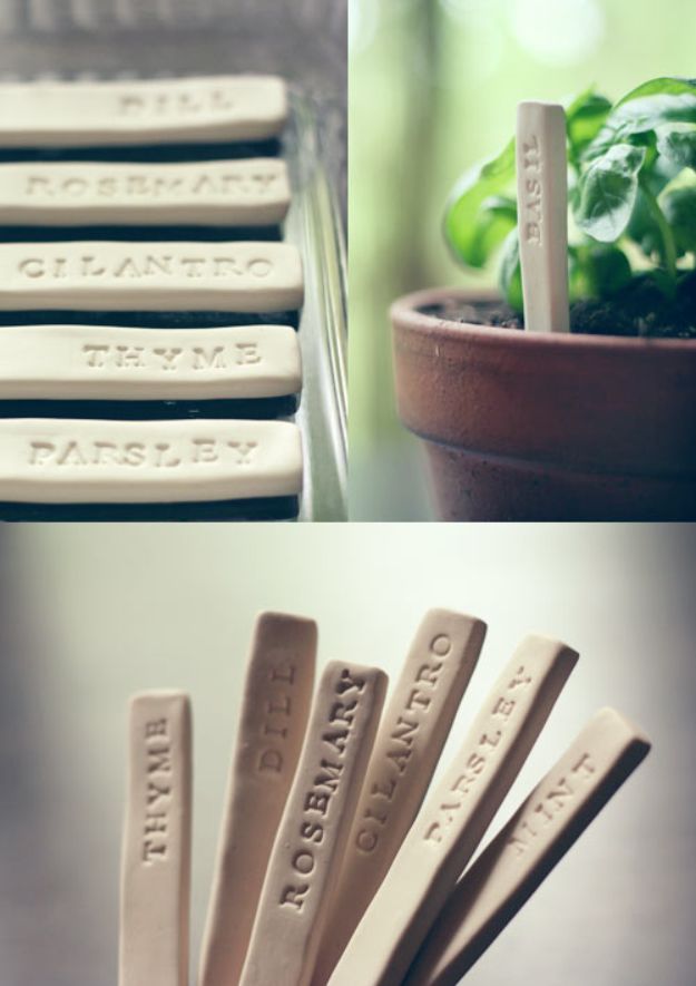 Cheap DIY Gift Ideas - DIY Garden Markers - List of Handmade Gifts on A Budget and Inexpensive Christmas Presents - Do It Yourself Gift Idea for Family and Friends, Mom and Dad, For Guys and Women, Boyfriend, Girlfriend, BFF, Kids and Teens - Dollar Store and Dollar Tree Crafts, Home Decor, Room Accessories and Fun Things to Make At Home #diygifts #christmas #giftideas #diy