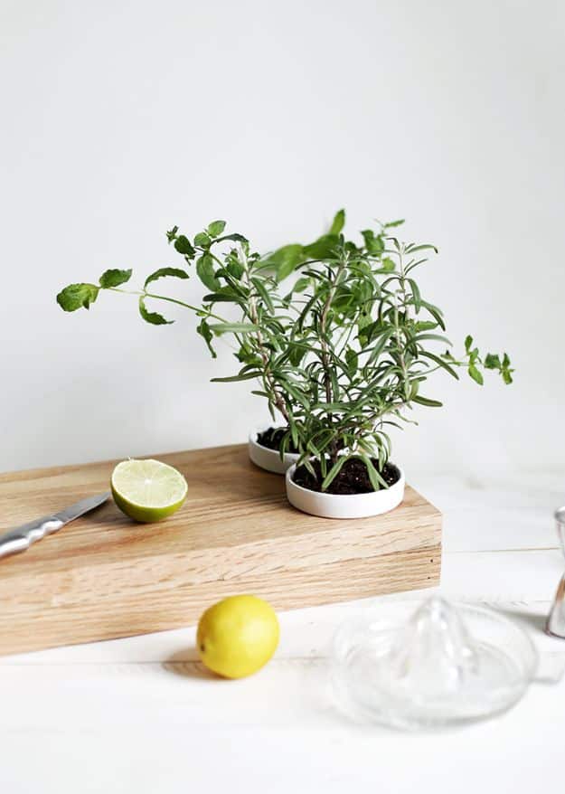 Cheap DIY Gift Ideas - DIY Herb Planter Cutting Board - List of Handmade Gifts on A Budget and Inexpensive Christmas Presents - Do It Yourself Gift Idea for Family and Friends, Mom and Dad, For Guys and Women, Boyfriend, Girlfriend, BFF, Kids and Teens - Dollar Store and Dollar Tree Crafts, Home Decor, Room Accessories and Fun Things to Make At Home #diygifts #christmas #giftideas #diy