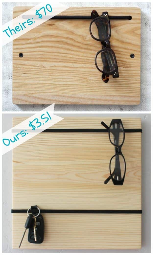 Cheap DIY Gift Ideas - DIY Organizer Board - List of Handmade Gifts on A Budget and Inexpensive Christmas Presents - Do It Yourself Gift Idea for Family and Friends, Mom and Dad, For Guys and Women, Boyfriend, Girlfriend, BFF, Kids and Teens - Dollar Store and Dollar Tree Crafts, Home Decor, Room Accessories and Fun Things to Make At Home #diygifts #christmas #giftideas #diy