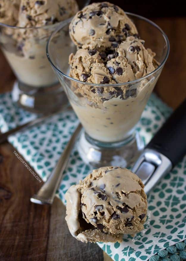 Homemade Ice Cream Recipes - Espresso Chocolate Chip Ice Cream - How To Make Homemade Ice Cream At Home - Recipe Ideas for Making Vanilla, Chocolate, Strawberry, Caramel Ice Creams - Step by Step Tutorials for Easy Mixes and Dairy Free Options - Cuisinart and Ice Cream Machine, No Churn, Mix in A Bag and Mason Jar - Healthy and Keto Diet Friendly #recipes #icecream