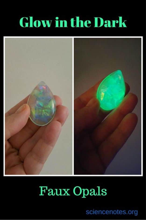DIY Resin Casting Crafts - Glow in the Dark Faux Opals - Homemade Resin and Epoxy Craft Projects and Ideas - How to Make Resin Jewelry - Use Silicon Molds to Make Paper Weights, Creative Christmas Ornaments and Crafts to Make and Sell - Flowers, Pictures, Clocks, Tabletop, Inspiration for Handmade Jewelry and Items to Sell on Etsy #crafts