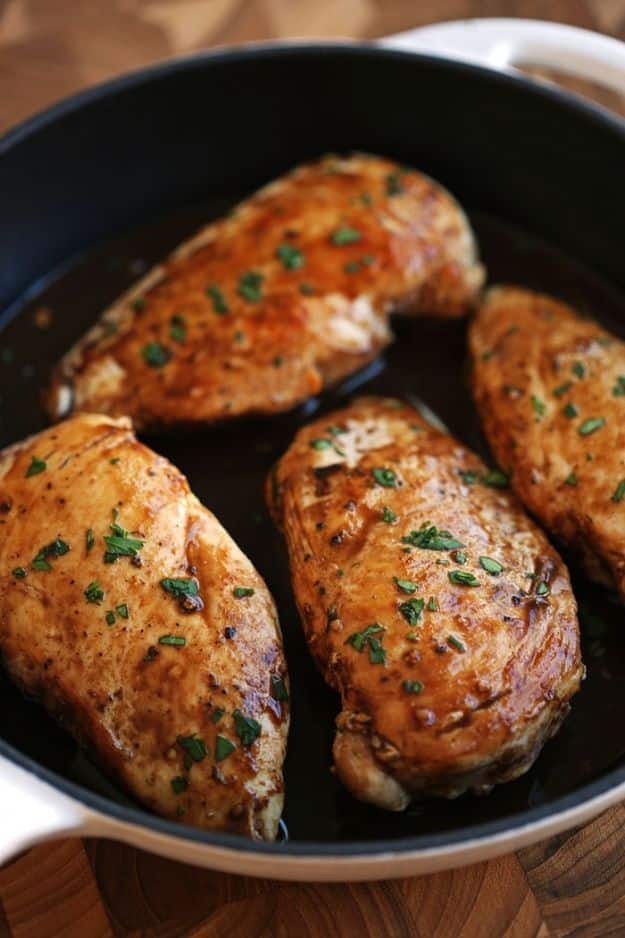 Chicken Breast Recipes - Maple Balsamic and Herb Chicken - Easy Chicken Recipe for Dinner - Healthy Recipes With Chicken Breasts