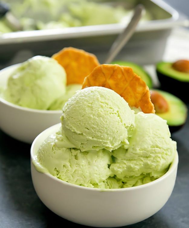 Avocado Recipes - No Churn Avocado Ice Cream - Quick Avocado Toast, Eggs, Keto Guacamole, Dips, Salads, Healthy Lunches, Breakfast, Dessert and Dinners - Party Foods, Soups, Low Carb Salad Dressings and Smoothie #avocado #recipes