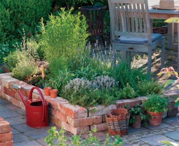 DIY Ideas With Bricks - Raised Garden Bed - Home Decor and Creative Do It Yourself Projects to Make With Bricks - Ideas for Patio, Walkway, Fireplace, Firepit, Mantle, Grill and Art - Inexpensive Decoration Tutorials With Step By Step Instruction for Brick DIY #diy #homeimprovement