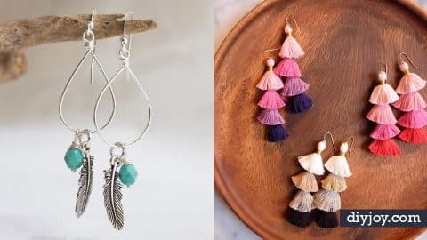 34 DIY Earrings To Add To Your Jewelry Collection | DIY Joy Projects and Crafts Ideas