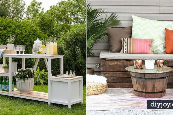 DIY Outdoor Furniture - Cheap and Easy Ideas for Patio and Porch Seating and Tables, Chairs, Sofas - How To Make Outdoor Furniture Projects on A Budget - Fmaily Friendly Decor Kids Love - Quick Projects to Make This Weekend - Swings, Pallet Tables, End Tables, Rocking Chairs, Daybeds and Benches