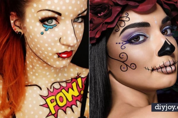 Best Halloween Makeup Tutorials - Easy Makeup Tips and Tutorial Ideas for The Best Halloween Costume - Animals, Eyes, Creative Faces, Simple and Scary Ghosts, Skeletons and Creatures - Zombie Makeup, Cute Looks, DIY Vampire, Gypsy, Mermaid and Creepy Sugar Skull, Cool Glam Looks for A Halloween Party and Instagram Photos - Ideas for Couples and Kids