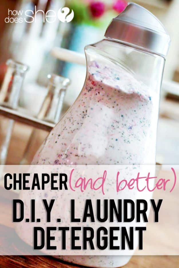 Laundry Detergent Recipes - Cheaper and Better Homemade DIY Laundry Detergent – Borax Free - DIY Detergents and Cleaning Recipe Tutorials for Homemade Inexpensive Cleaners You Can Make At Home #recipes #laundry