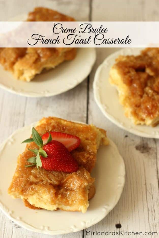 French Toast Recipes - Creme Brulee French Toast - Best Brunch Bites and Breakfast Ideas for French Toast - Stuffed, Baked and Creme Brulee Toasts With Fruit - Healthy Sugar Free, Gluten Free and Keto Versions - Casserole Ideas for Parties and Feeding A Crowd, Sticks and Overnight Prep - How To Make French Toast Perfectly, Classic Powdered Sugar French Toast Recipe #breakfast #frenchtoast