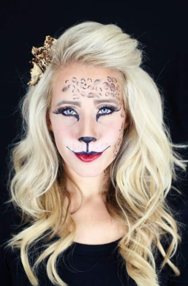 Best Halloween Makeup Tutorials - Easy Kitty Makeup - Easy Makeup Tips and Tutorial Ideas for The Best Halloween Costume - Animals, Eyes, Creative Faces, Simple and Scary Ghosts, Skeletons and Creatures - Zombie Makeup, Cute Looks, DIY Vampire, Gypsy, Mermaid and Creepy Sugar Skull, Cool Glam Looks for A Halloween Party and Instagram Photos - Ideas for Couples and Kids 