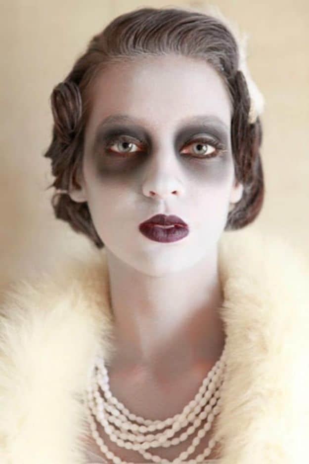 Best Halloween Makeup Tutorials - Ghostly Glamour - Easy Makeup Tips and Tutorial Ideas for The Best Halloween Costume - Animals, Eyes, Creative Faces, Simple and Scary Ghosts, Skeletons and Creatures - Zombie Makeup, Cute Looks, DIY Vampire, Gypsy, Mermaid and Creepy Sugar Skull, Cool Glam Looks for A Halloween Party and Instagram Photos - Ideas for Couples and Kids 