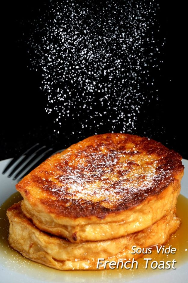 French Toast Recipes - Sous Vide French Toast - Best Brunch Bites and Breakfast Ideas for French Toast - Stuffed, Baked and Creme Brulee Toasts With Fruit - Healthy Sugar Free, Gluten Free and Keto Versions - Casserole Ideas for Parties and Feeding A Crowd, Sticks and Overnight Prep - How To Make French Toast Perfectly, Classic Powdered Sugar French Toast Recipe #breakfast #frenchtoast