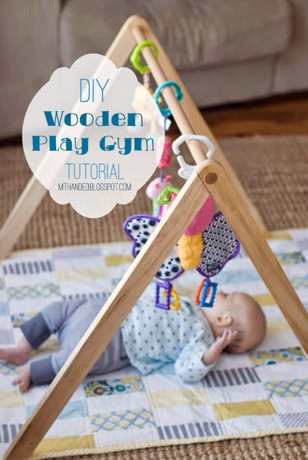 DIY Nursery Decor - Wooden Baby Gym - Easy Projects to Make for Baby Room - Decorations for Boy and Girl Rooms, Unisex, Minimalist and Modern Nurseries and Rustic, Farmhouse Style - All White, Pink, Blue, Yellow and Green - Cribs, Bedding, Wall Art and Hangings, Rocking Chairs, Pillows, Changing Tables, Storage and Bassinet for Baby #diybaby #babygifts #nurserydecor