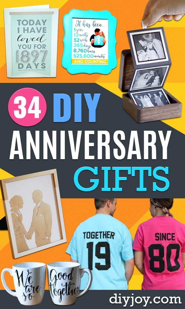 34 Diy Anniversary Gifts