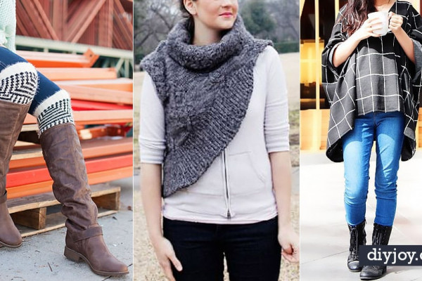 DIY Clothes for Winter - Cool Fashion Ideas to Make for Cold Weather - Handmade Scarves, Hats, Coats, Gloves and Mittens, Sweaters and Wraps - Easy Sewing Tutorials and No Sew Items - Creative and Quick Homemade Gifts and Christmas Present Ideas