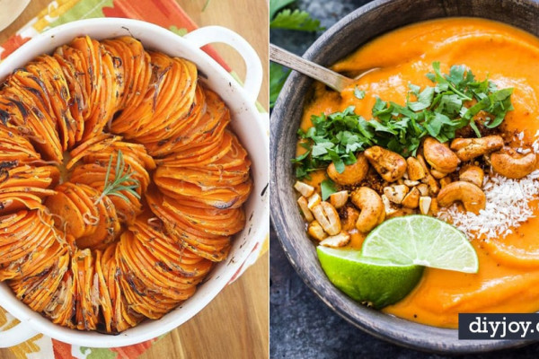 Sweet Potato Recipes - Easy Recipe Ideas for Sweet Potatoes in the Crockpot, Casserole Dishes, Baked, Mashed, Candied and Roastedd - Healthy Versions of Sweet Potatoes for Thanksgiving - Dinner, Lunch and Side Dishes