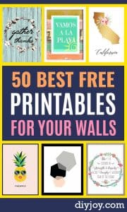 50 Best Free Printables for Walls