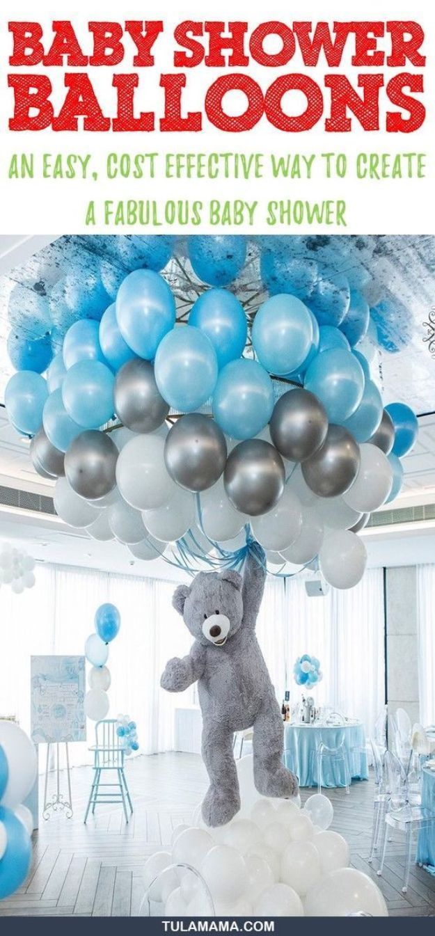 DIY Baby Shower Decorations - Baby Shower Balloons - Cute and Easy Ways to Decorate for A Baby Shower Ideas in Pink and Blue for Boys and Girls- Games and Party Decor - Banners, Cake, Invitations and Favors #babygifts #babyshower #diybabygifts