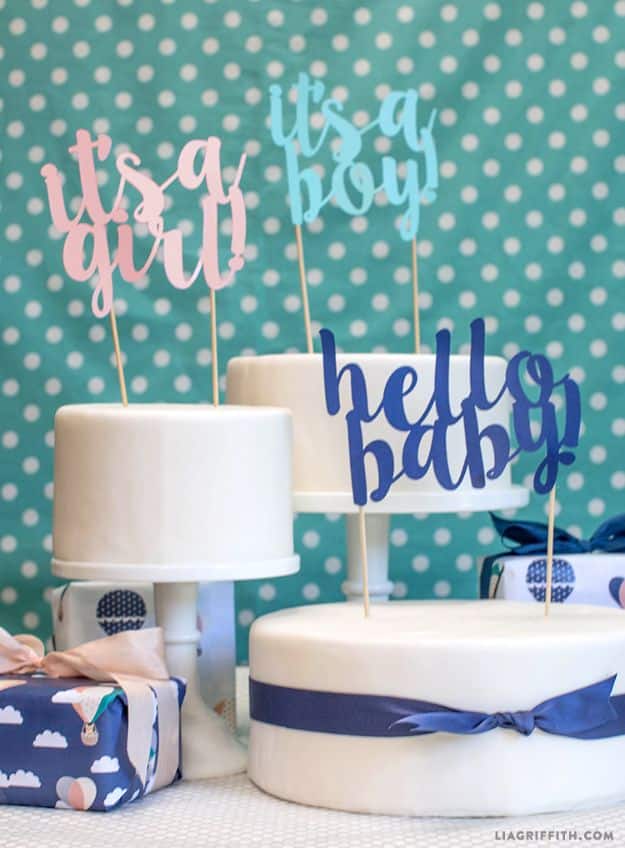 https://diyjoy.com/wp-content/uploads/2018/09/Baby-Shower-Cake-Toppers.jpg