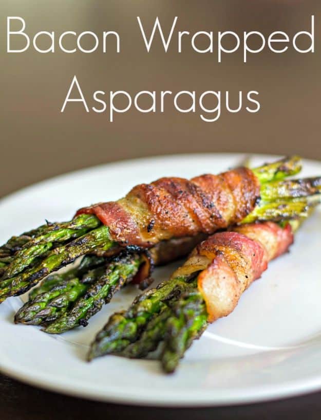 Bacon Recipes - Bacon Wrapped Asparagus - Best Ideas for A Bacon Recipe - Best Ideas for A Bacon Recipe - Candied Bacon, Baked Bacon In The Oven, Dishes to Have Bacon for Dinner, Appetizers, Easy and Healthy Bacon Tips - Chicken and Asparagus Dishes, Snacks, Lunches and Even Desserts http://diyjoy.com/best-bacon-recipes