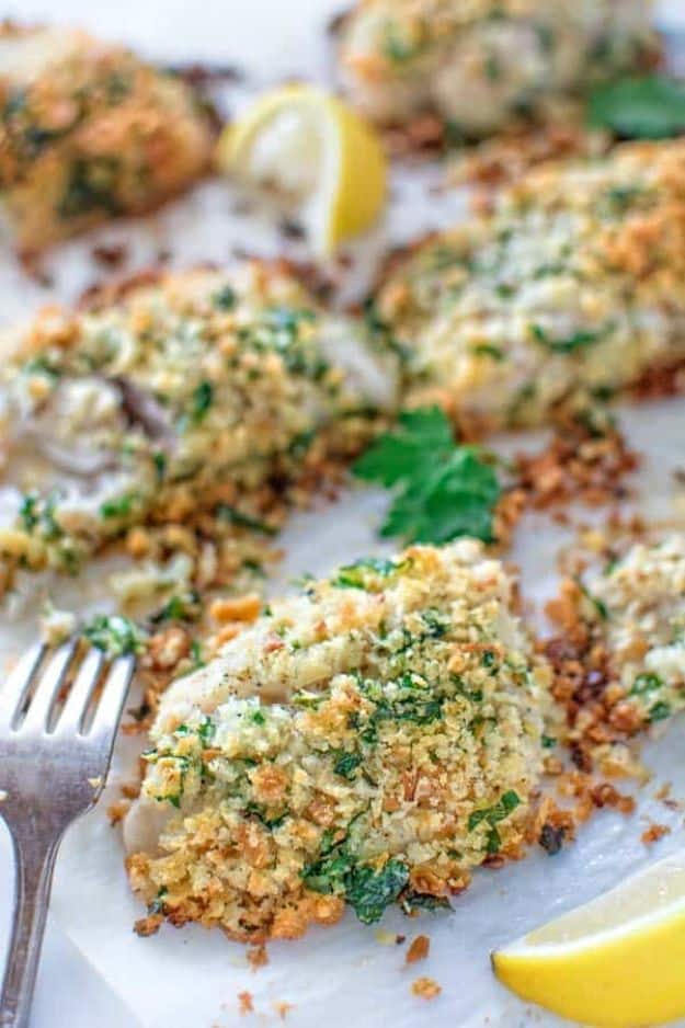 Tilapia Recipes - Baked Breaded Tilapia - Best Recipe Ideas for Tilapia Fish - Dinner, Lunch, Snacks and Appetizers - Healthy Foods, Gluten Free Low Carb and Keto Friendly Dishes - Salads, Pastas and Easy Weeknight Dinners, Lunches for Work - Broiled, Grilled, Lemon Baked, Fried and Quick Ways to Make Tilapia #fish #healthy #recipes