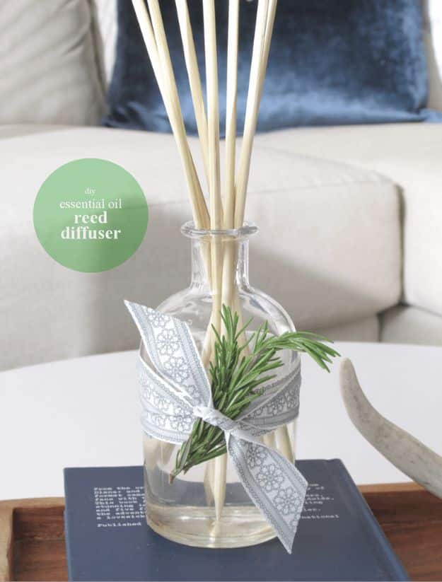 Cheap Last Minute Gifts DIY - DIY Essential Oil Home Reed Diffuser - Inexpensive DIY Gift Ideas To Make On A Budget - Homemade Christmas and Birthday Presents to Make For Mom, Dad, Daughter & Son, Kids, Friends and Family - Cool and Creative Crafts, Home Decor and Accessories, Fun Gadgets and Phone Stuff - Quick Gifts From Dollar Tree Items #diygifts #cheapgifts #christmasgifts