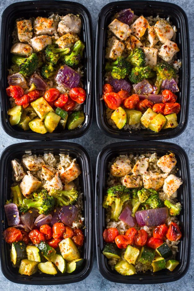 Healthy Chicken Meal Prep Recipe - Healthy Roasted Chicken and Veggies - Chicken Recipes for Meal Prep Dinner and Lunch - Healthy Meal Prep Recipes to Lost Weight and Diet