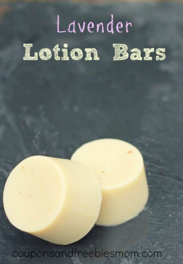DIY Lotion Recipes - Lavender Lotion Bars - How To Make Homemade Lotion - Natural Body and Skincare Recipe Ideas - Use Essential Oils, Coconut and Avocado and Shea Butter, Goats Milk, Lavender, Peppermint 