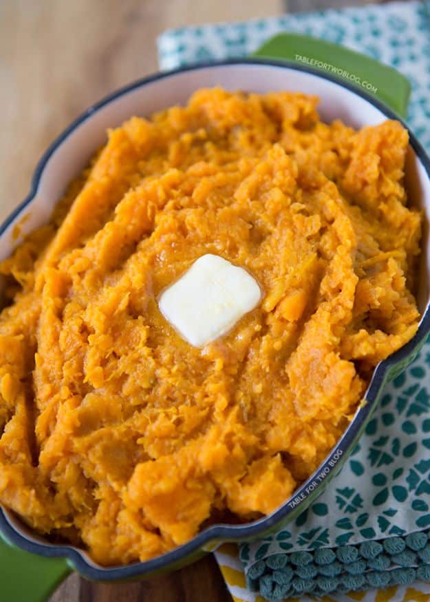 Sweet Potato Recipes - Mashed Sweet Potatoes - Easy Recipe Ideas for Sweet Potatoes in the Crockpot, Casserole Dishes, Baked, Mashed, Candied and Roastedd - Healthy Versions of Sweet Potatoes for Thanksgiving - Dinner, Lunch and Side Dishes #recipes