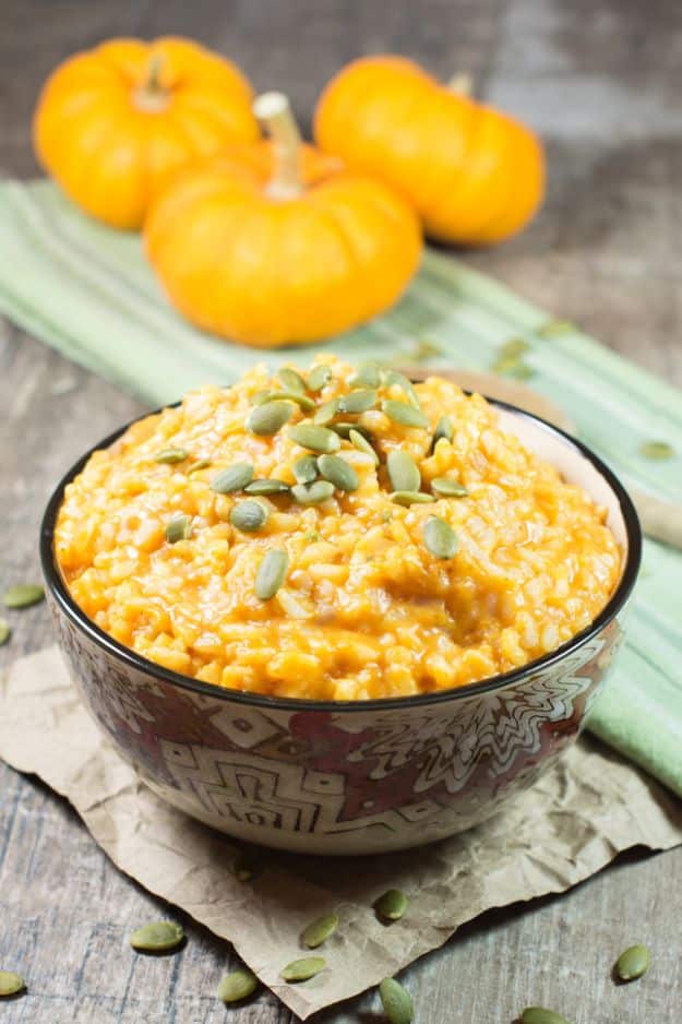 Pumpkin Recipes - Pumpkin Risotto - Easy Dessert Ideas, Dinner Meals With Pumpkin- Paleo, Gluten Free, Fresh and Healthy Pumpkin Recipes for Kids - Best Pumpkin Pie for Thanksgiving Desserts Healthy Pumpkin Ideas and Easy Bread, Pie, Dessert and Muffins - Recipe for Pumpkin Spice Apple Dishes, Paleo and Gluten Free Versions of Holiday Favorites - Breakfast, Lunch, Snack, Dinner and Dessert Recipes With Pumpkin Savory and Hearty Fall Meals 