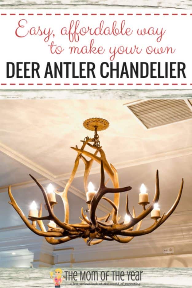 Magnolia Homes Decor Ideas - Deer Antler Chandelier - DIY Decor Inspired by Chip and Joanna Gaines - Fixer Upper Dining Room, Coffee Tables, Light Fixtures for Your House - Do It Yourself Decorating On A Budget With Farmhouse Style Decorations for the Home 