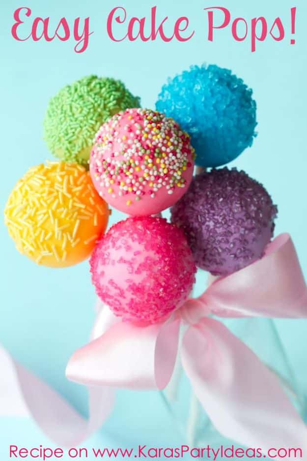 Cake Pop Recipes and Ideas - Easy Cake Pops - Easy Recipe for Chocolate, Funfetti Birthday, Oreo, Red Velvet - Wedding and Christmas DIY #cake #recipes 